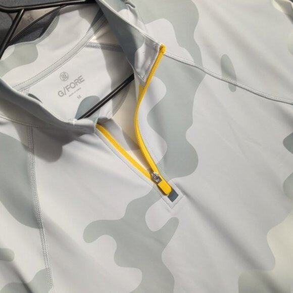 G/Fore Other - G/Fore 1/4 Zip Top Men's M Gray Gradient Camo Nimbus Tech Interlock Performance